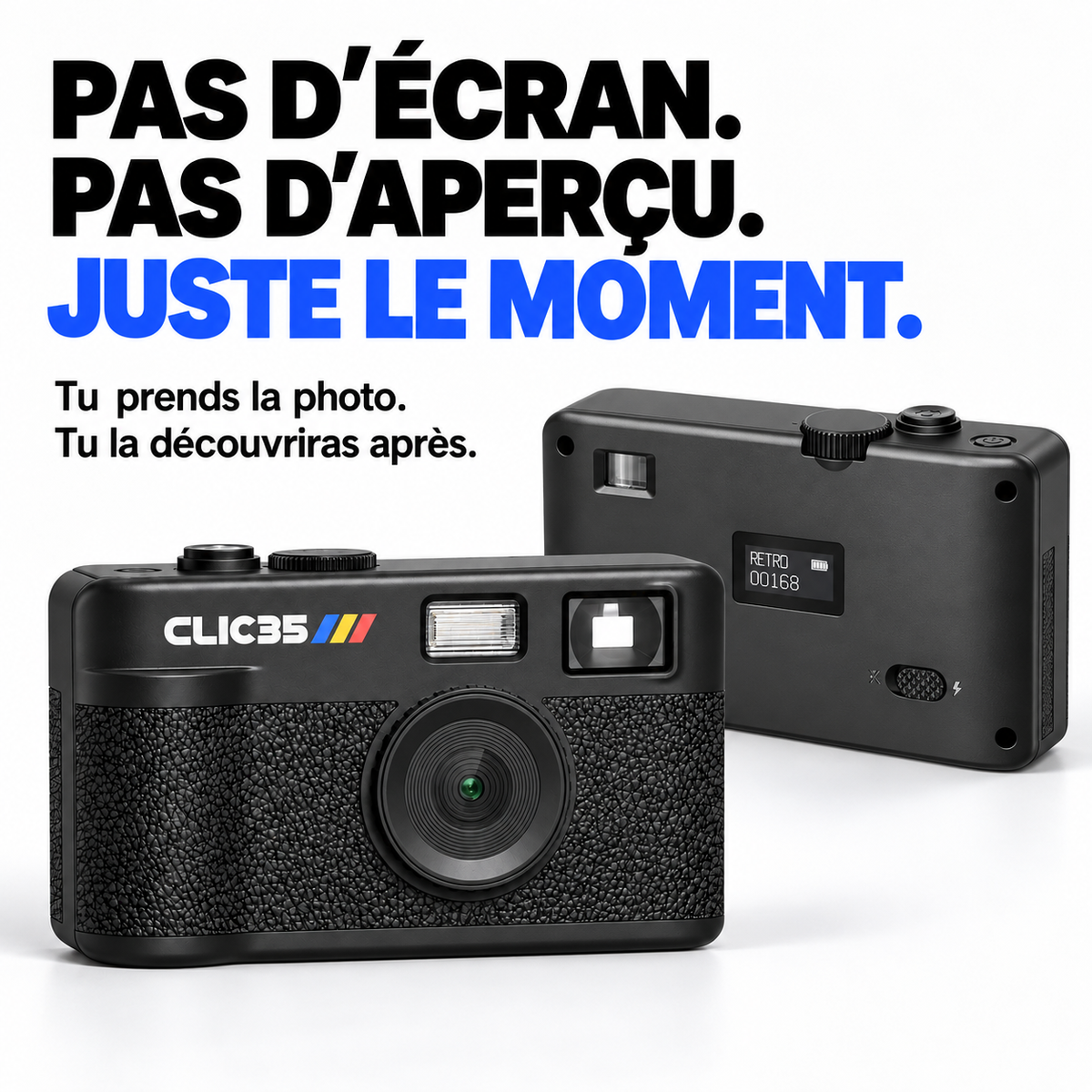CLIC35™ — Appareil photo numérique rétro