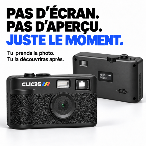 CLIC35™ — Appareil photo numérique rétro