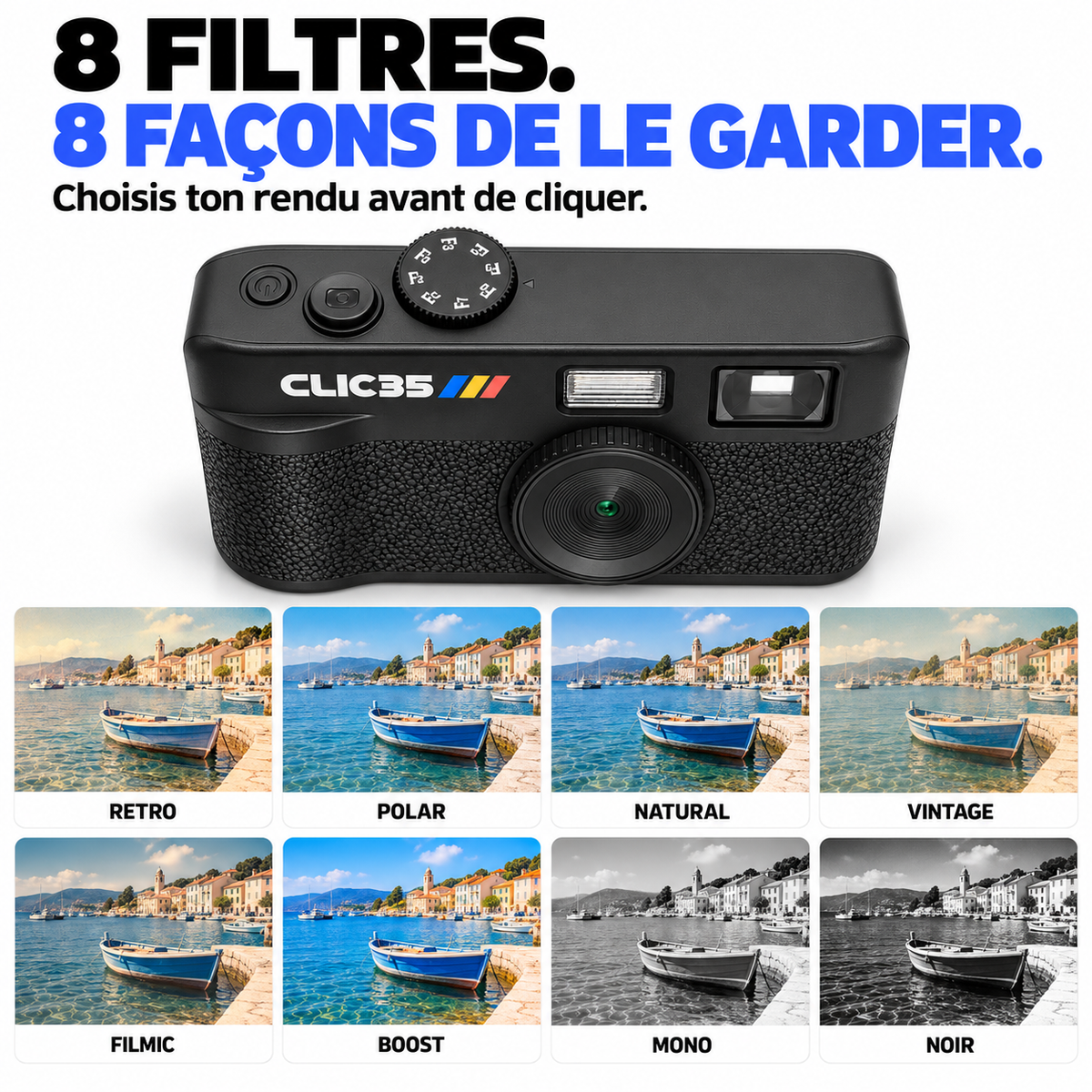 CLIC35™ — Appareil photo numérique rétro
